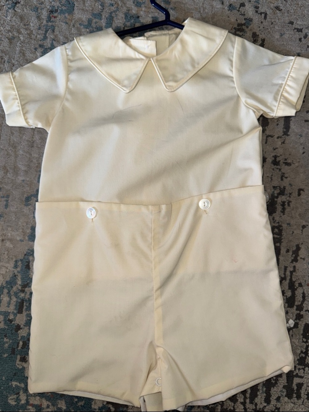 Cream Peter Pan Collar Romper